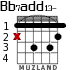 Bb7add13- для гитары - вариант 1