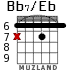 Bb7/Eb для гитары - вариант 2