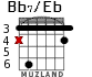 Bb7/Eb для гитары - вариант 1