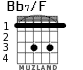 Bb7/F для гитары - вариант 1