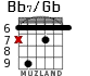 Bb7/Gb для гитары - вариант 2