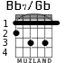 Bb7/Gb для гитары - вариант 1