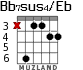 Bb7sus4/Eb для гитары - вариант 2