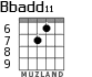 Bbadd11 для гитары - вариант 3