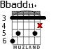 Bbadd11+ для гитары - вариант 3