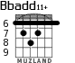 Bbadd11+ для гитары - вариант 4