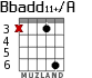 Bbadd11+/A для гитары - вариант 3