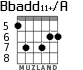 Bbadd11+/A для гитары - вариант 5