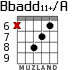 Bbadd11+/A для гитары - вариант 8