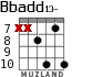 Bbadd13- для гитары - вариант 3