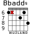 Bbadd9 для гитары - вариант 6