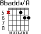 Bbadd9/A для гитары - вариант 8