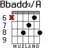 Bbadd9/A для гитары - вариант 9