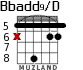 Bbadd9/D для гитары - вариант 3