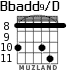 Bbadd9/D для гитары - вариант 6