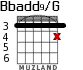 Bbadd9/G для гитары - вариант 3