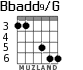 Bbadd9/G для гитары - вариант 4