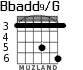 Bbadd9/G для гитары - вариант 1