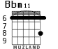Bbm11 для гитары - вариант 1