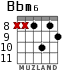 Bbm6 для гитары - вариант 4