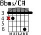 Bbm6/C# для гитары - вариант 1