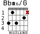 Bbm6/G для гитары - вариант 2