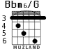 Bbm6/G для гитары - вариант 5