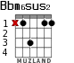 Bbm6sus2 для гитары - вариант 1