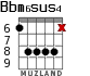 Bbm6sus4 для гитары - вариант 4