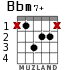 Bbm7+ для гитары - вариант 2