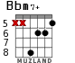 Bbm7+ для гитары - вариант 3