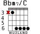 Bbm7/C для гитары - вариант 1