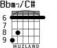 Bbm7/C# для гитары - вариант 2