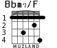 Bbm7/F для гитары - вариант 2