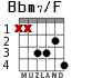 Bbm7/F для гитары - вариант 3