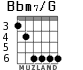 Bbm7/G для гитары - вариант 2