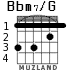 Bbm7/G для гитары
