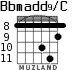 Bbmadd9/C для гитары - вариант 4