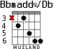 Bbmadd9/Db для гитары - вариант 2