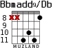 Bbmadd9/Db для гитары - вариант 4
