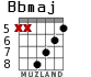 Bbmaj для гитары - вариант 4