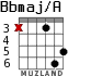 Bbmaj/A для гитары - вариант 4