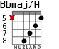 Bbmaj/A для гитары - вариант 8
