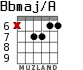 Bbmaj/A для гитары - вариант 9