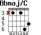 Bbmaj/C для гитары - вариант 3
