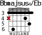 Bbmajsus4/Eb для гитары - вариант 2