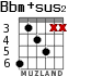Bbm+sus2 для гитары - вариант 2