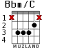 Bbm/C для гитары - вариант 2
