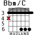 Bbm/C для гитары - вариант 1