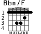 Bbm/F для гитары - вариант 1